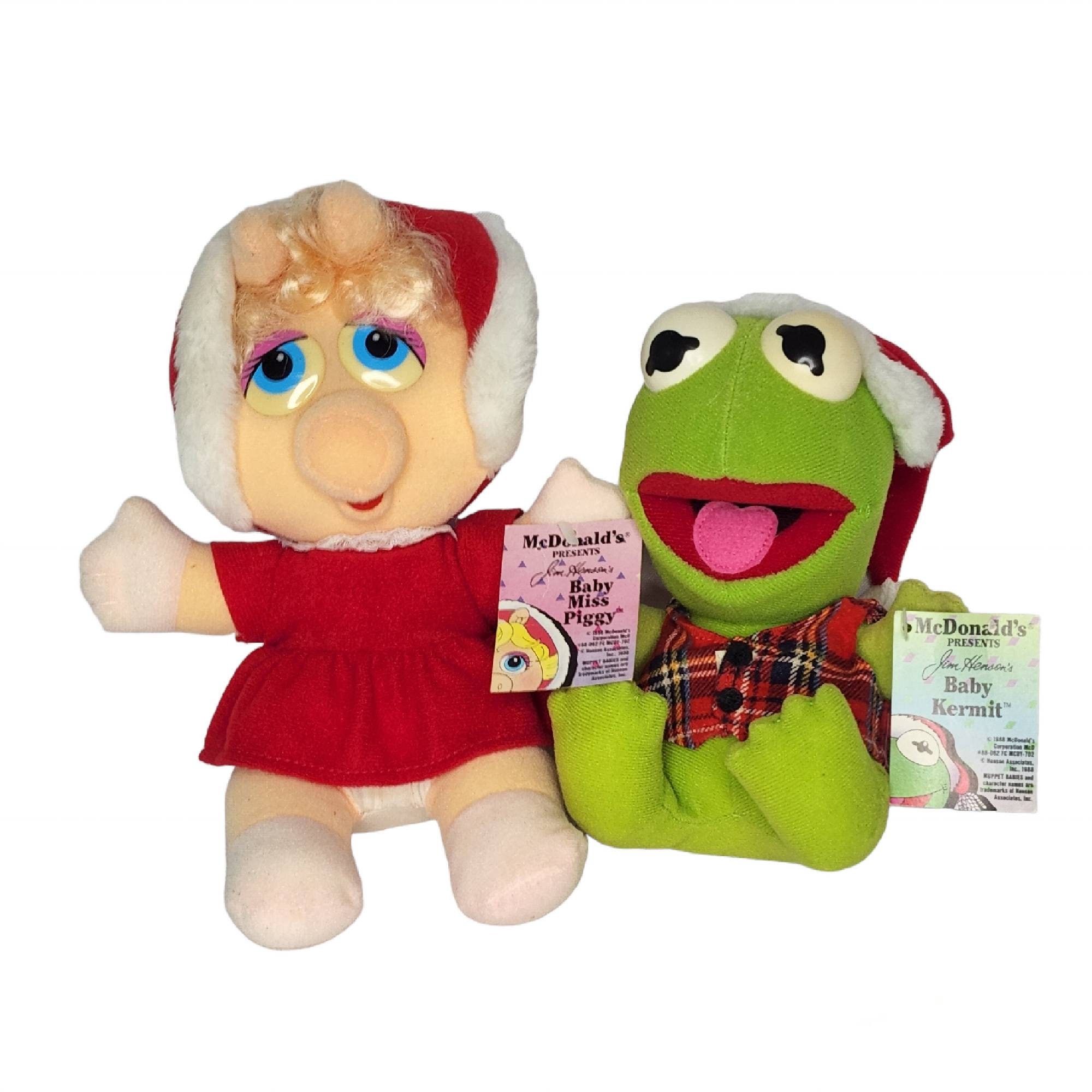 Vintage McDonalds Muppets Kermit the Frog 1987 Plush Toy
