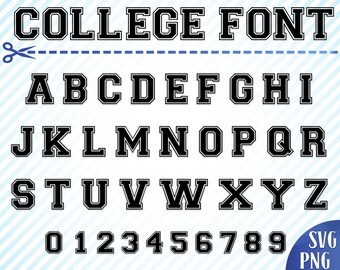 Sport font svg Varsity font svg College font svg Sport monogram svg Sport alphabet Varsity alphabet letters svg Fonts svg Cricut Silhouette