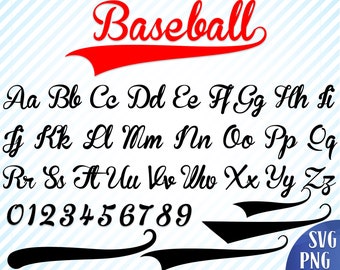 Baseball font svg Baseball alphabet svg Baseball font svg file Baseball logo font Baseball font for Cricut Baseball font cutfile Font svg