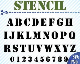 Stencil font svg Stencil alphabet letters svg Army font svg Army alphabet letters svg Cricut font svg Silhouette font svg Vector fonts svg