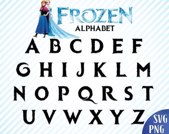 Princess font svg Frozen font svg Disney princess font svg ...