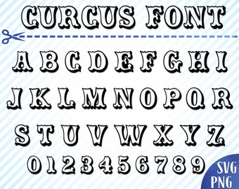 Curcus font svg Curcus digital font Curcus vector alphabet Funfair font svg Funfair alphabet letters svg Silhouette font svg Cricut font svg