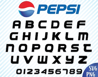 Bold font svg Pepsi font alphabet svg School font svg Font svg bundle Pepsi cut files Cricut bundle fonts Font svg files for Cricut Font svg