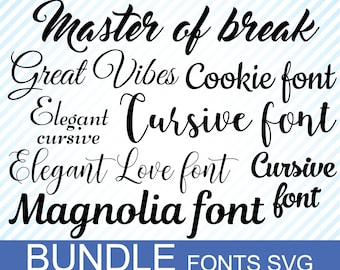 Cricut font svg bundle Cursive fonts for Cricut Cursive font digital Cursive script Cricut Bundle font svg Calligraphy font bundle Font svg