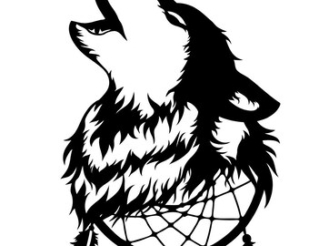 Download Wolf Mandala Svg Etsy