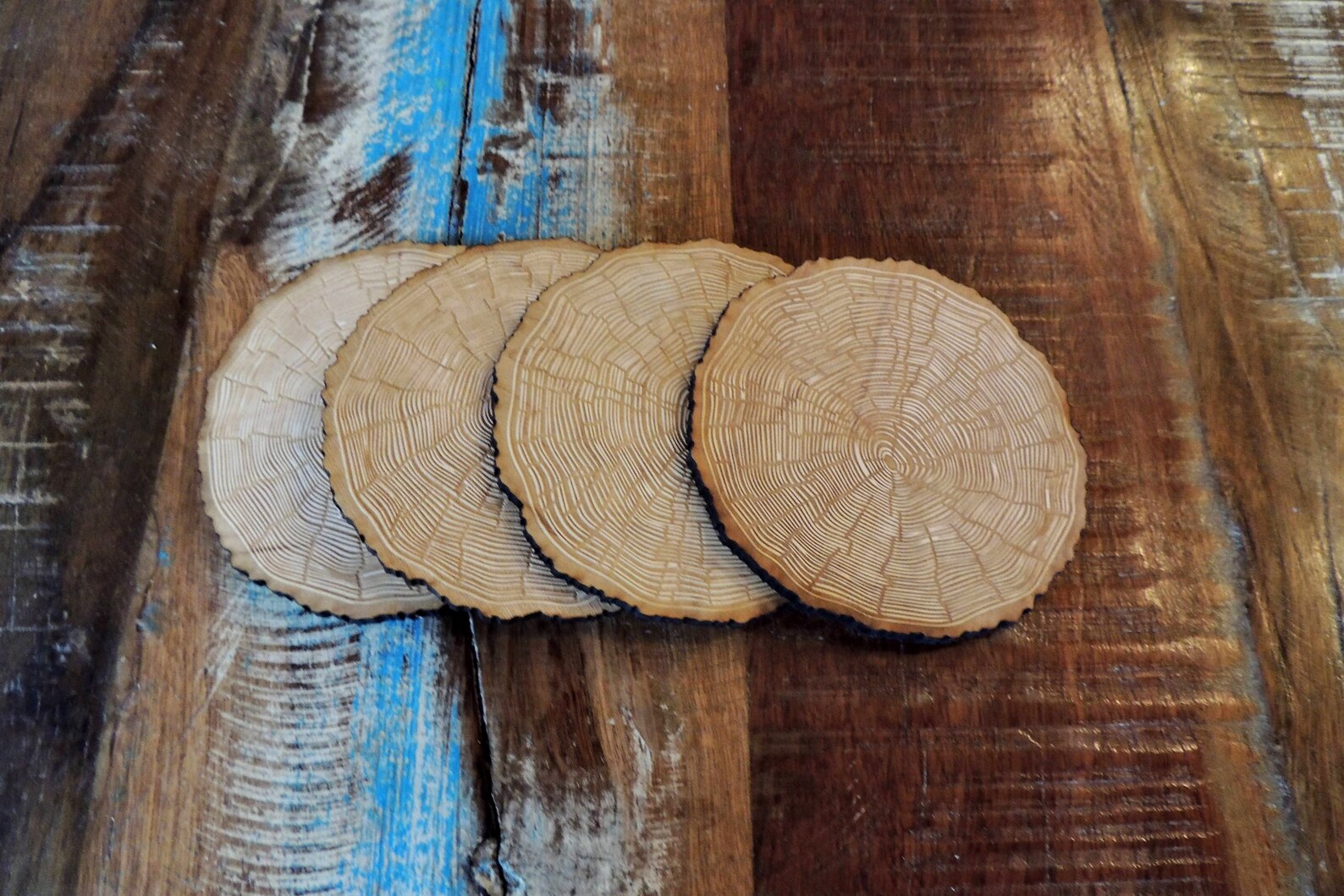 Tree Ring Maple Coaster Set of 4 - Etsy