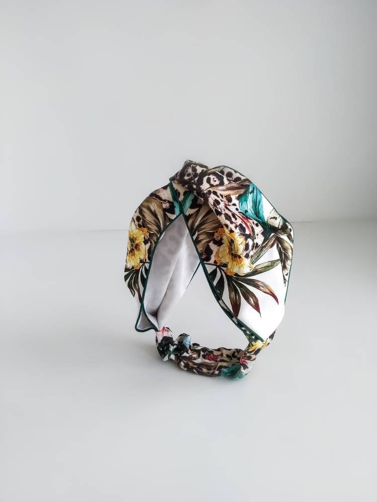 Silk hair scarf head wrap silk Gucci style headband hair Etsy