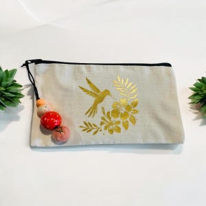 gepersonaliseerd zakje, cadeau-idee, kolibrie, sleutelhanger voor kleine meisjes
