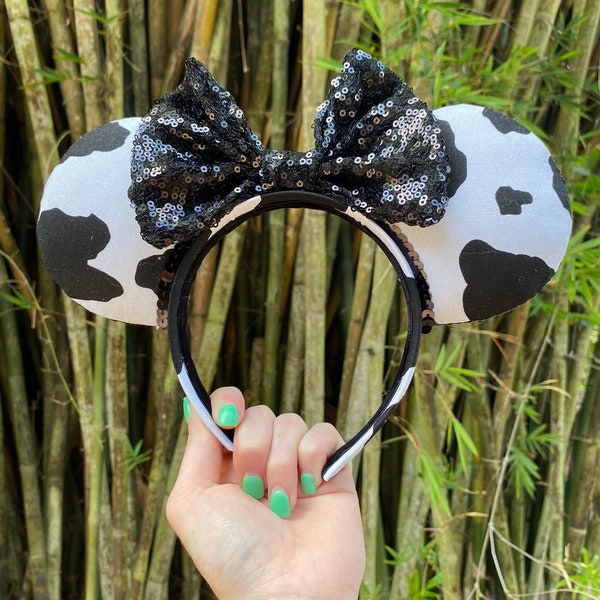 Cow Print Minnie Ears