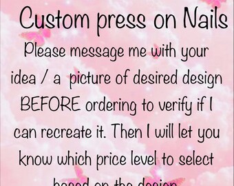 Custom press on nails