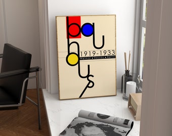Bauhaus Poster, Bauhaus Wall Art