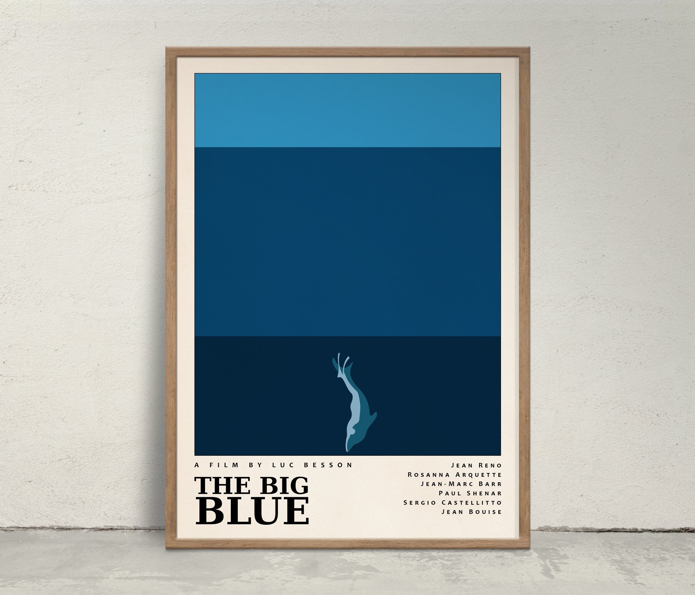 The Big Blue, Le Grand Bleu, Alternative Movie Poster, Inspired by