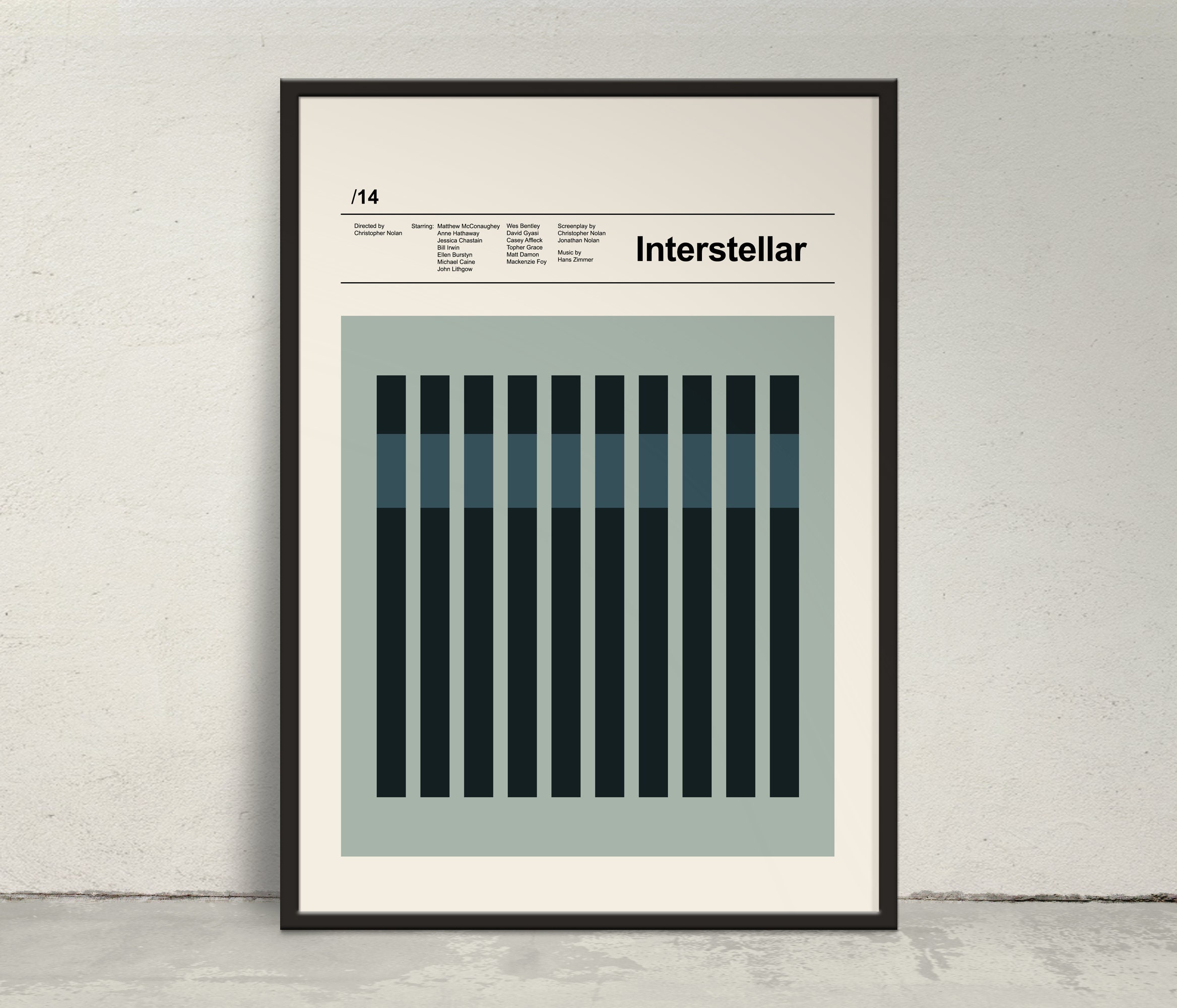 Discover Interstellar, Alternative Movie Poster Inspired by Christopher Nolan film, Vintage Style, Minimalistic Poster.