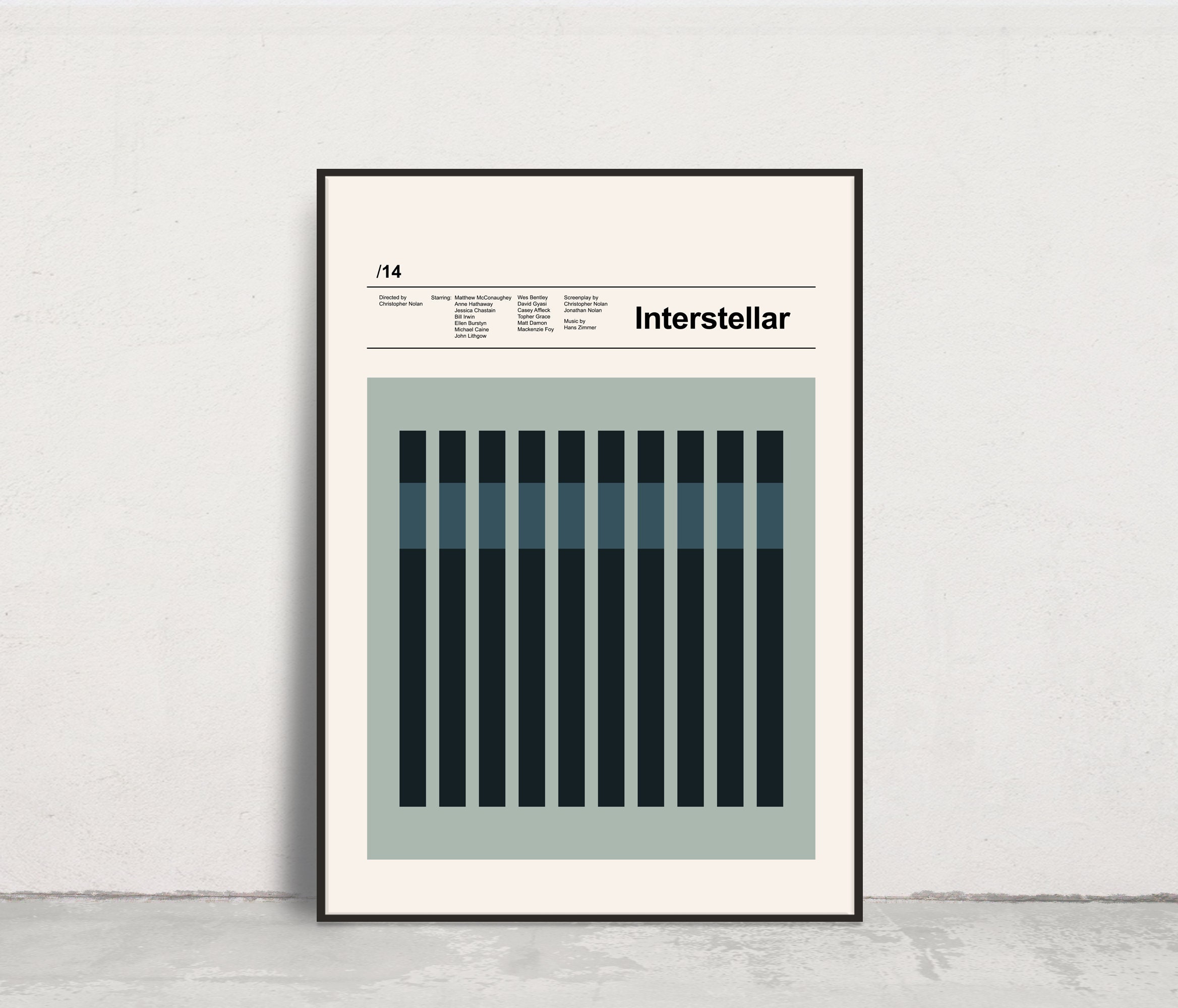 Discover Interstellar, Alternative Movie Poster Inspired by Christopher Nolan film, Vintage Style, Minimalistic Poster.