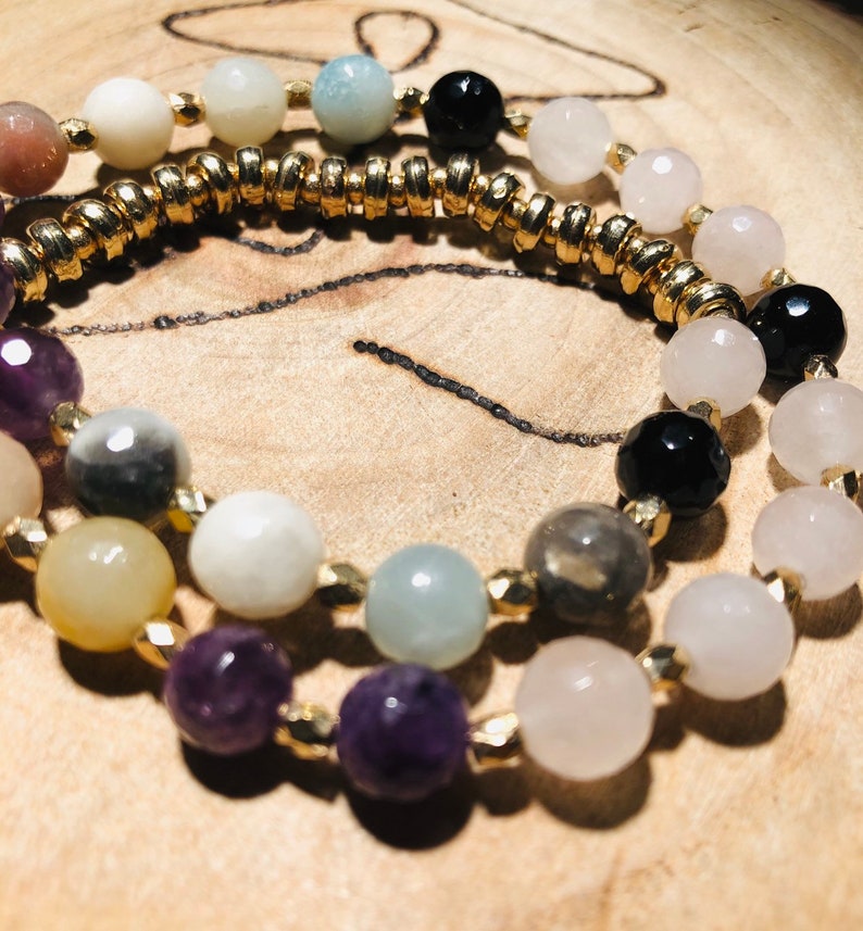 Yoga bracelets Wrist Mala 27 Beads Love And Healing