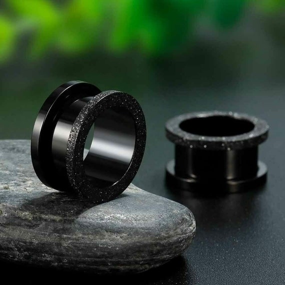 Glass Ear Plug/Tunnel Body Jewelry Alisouy 1PC Stainless Steel ...