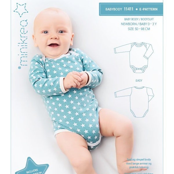 Bodysuit 11411 - PDF Sewing Pattern from MiniKrea