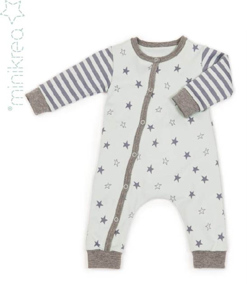 Baby Sleepsuit 11470 PDF Sewing Pattern From Minikrea Etsy