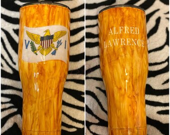 Virgin Island Flag Tumbler
