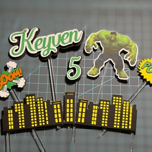 Hulk 3D Cake Topper
