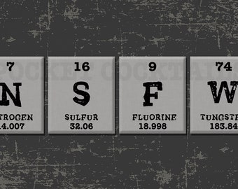 NSFW print, Periodic Table Poster, Steampunk, Vintage, Retro Wall Decor, nsfw Office Art