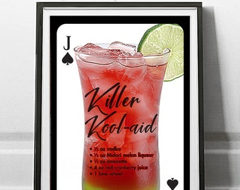 12"x18" Killer Kool-Aid Cocktail Poster