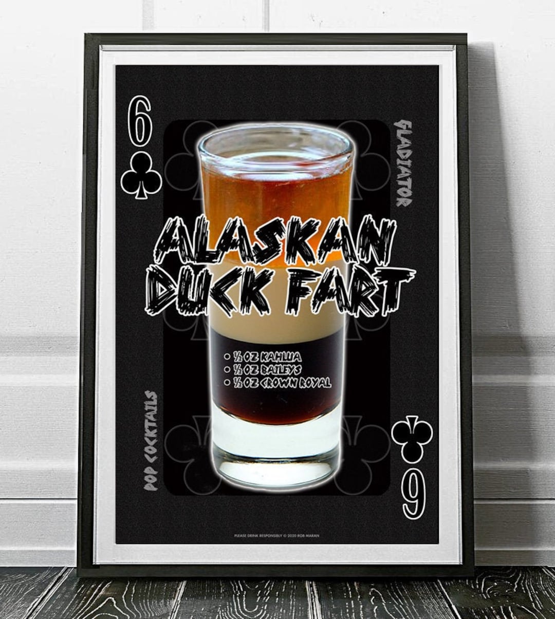 Alaskan Duck Fart Cocktail Poster Etsy Canada