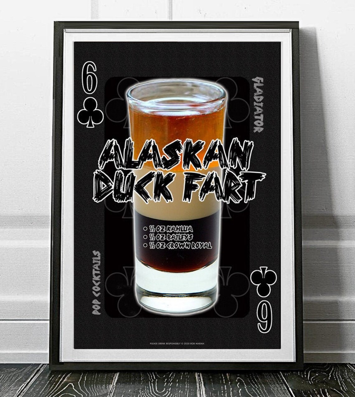 Alaskan Duck Fart Cocktail Poster Etsy Canada