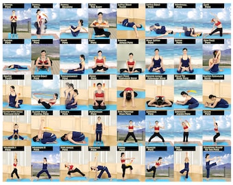 Yoga Poses, 80 Printable Asanas