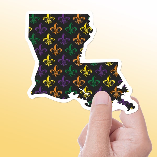 mardi gras vinyl stickers