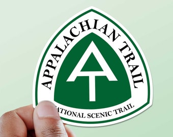 Appalachian Trail Sign Sticker - Appalachian Mountains Vintage Sign - Motorcycle, RV, Road Trip Vinyl Decal for Travel, Camping & Hiking