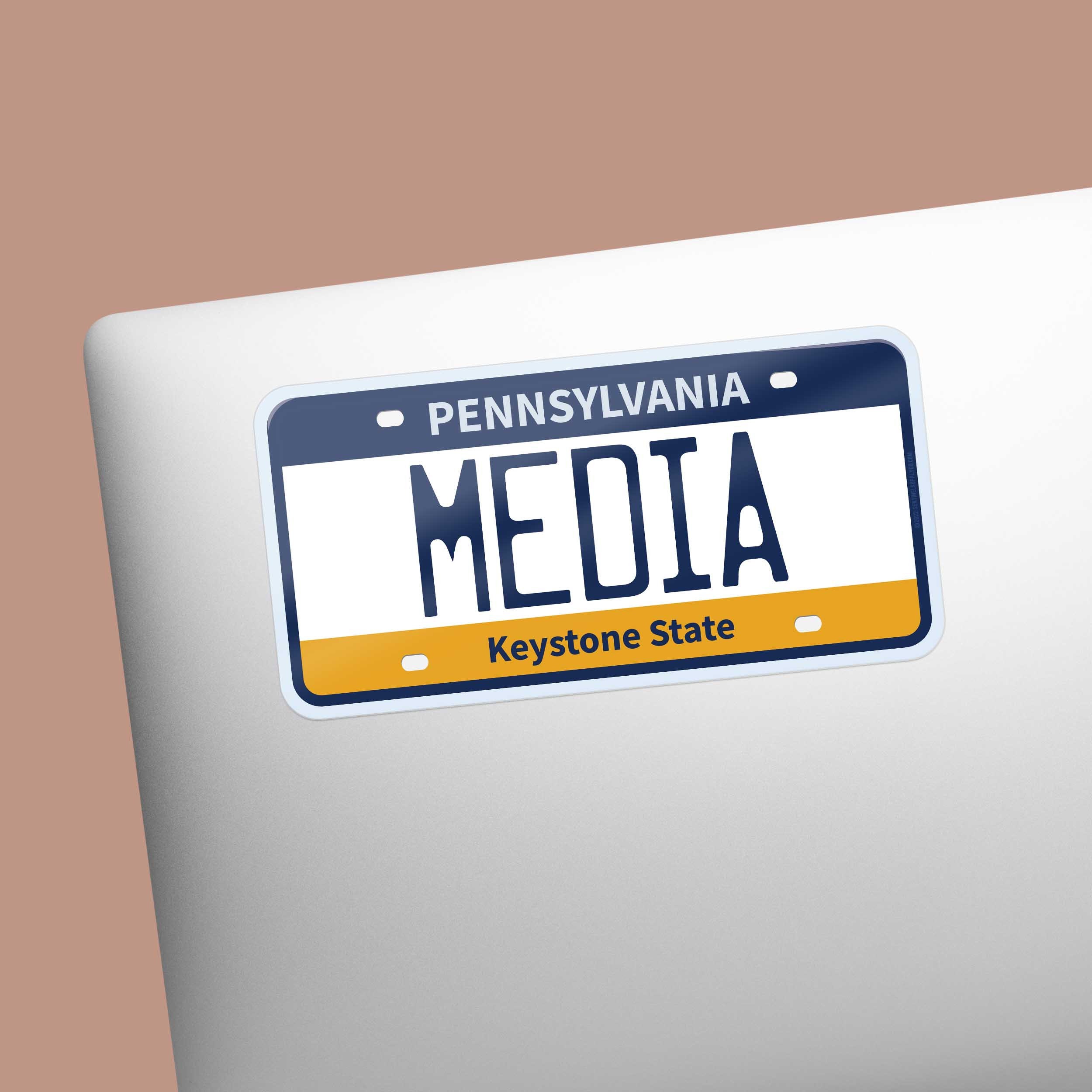 Pennsylvania License Plate Stickers, 20 PA Cities & Phrases Philly Decals  for Hydroflask 