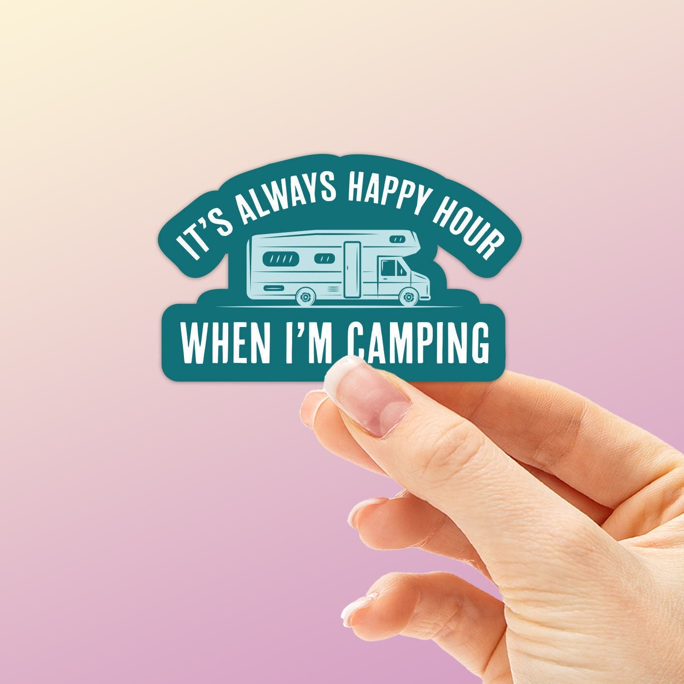 CAMPING LOVER Sticker for Sale by petershalom777