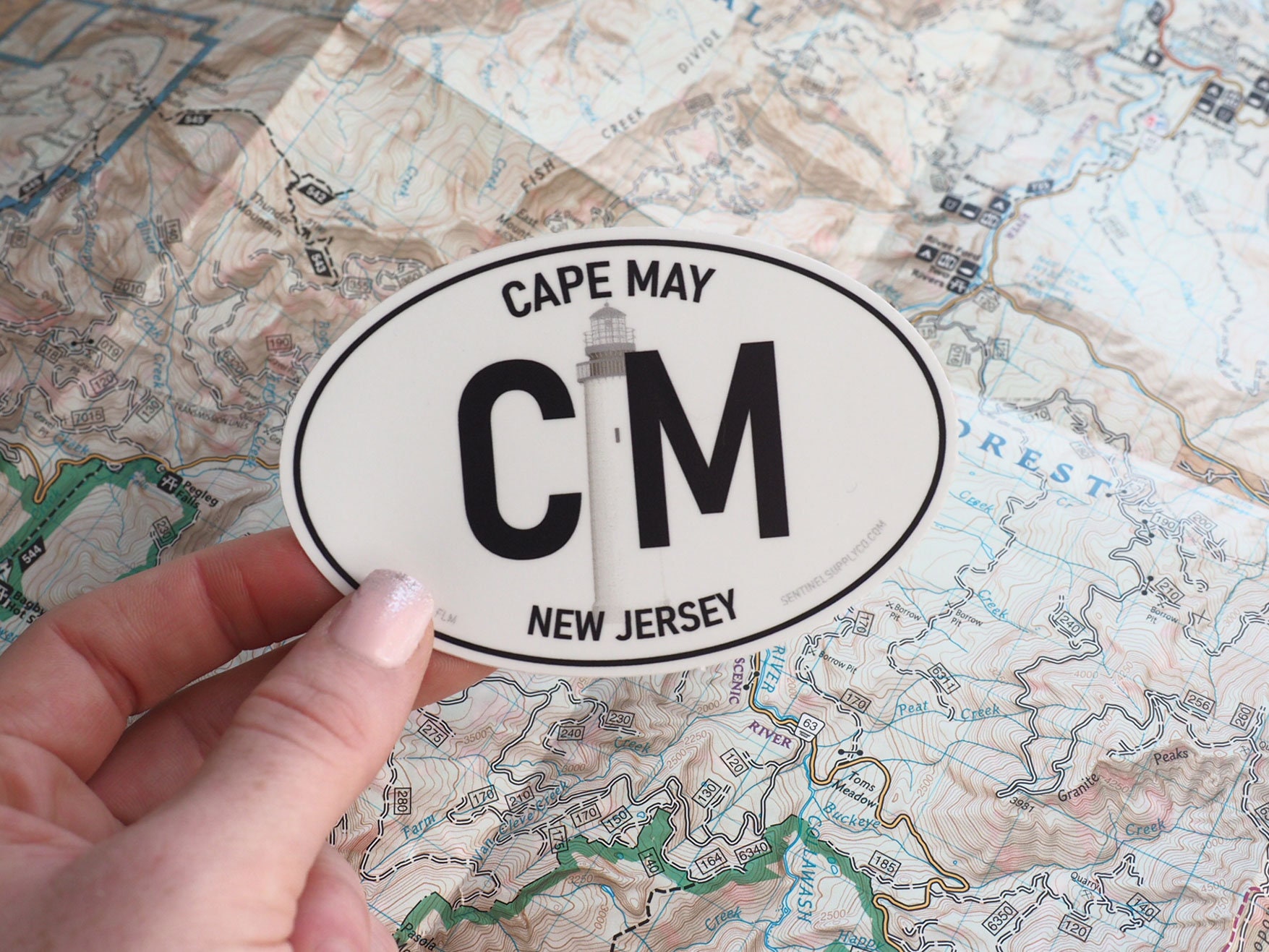 Cape May NJ Stickers Cape May NJ White Oval Bumper Stickers Etsy