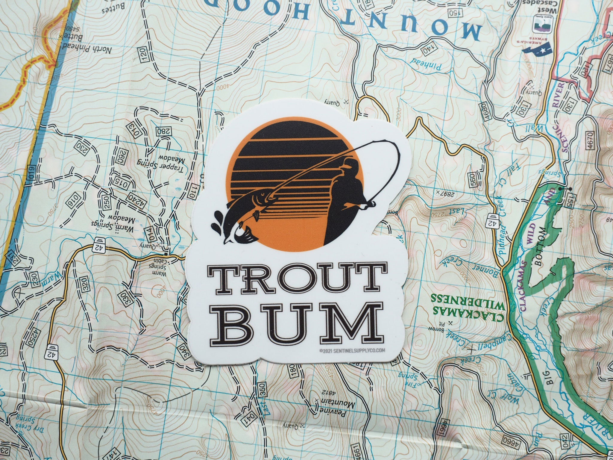 Trout Bum Fly Fishing Sticker Vinyl Trout Fishing Sticker for Etsy