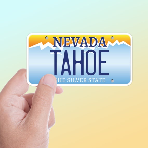 Lake Tahoe Aufkleber, Nevada Autoaufkleber für Auto, NV Nummernschild  Aufkleber für Hydroflask & Laptop - .de