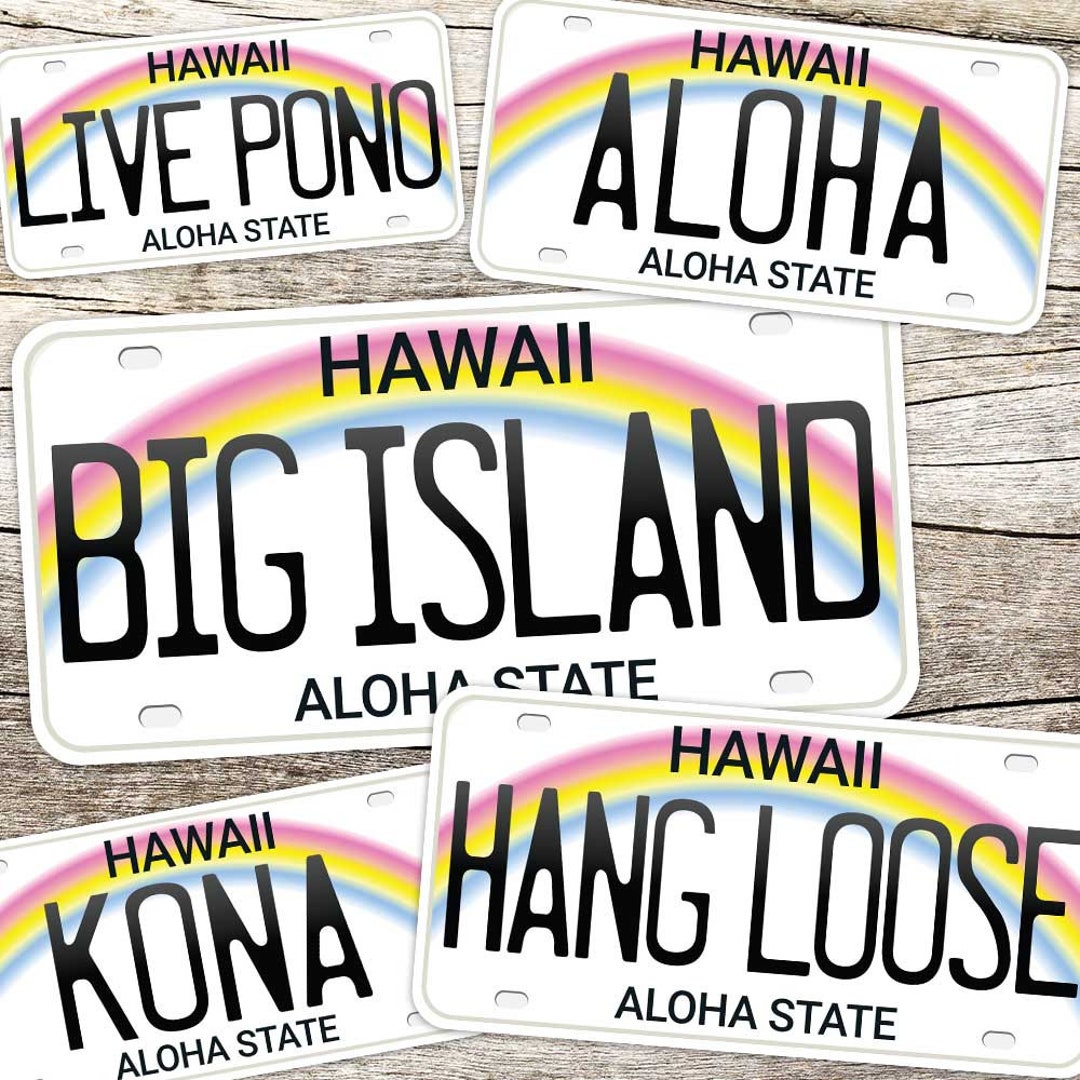Hawaii Bumper Stickers for Car With HI Cities & Hawaiian Etsy