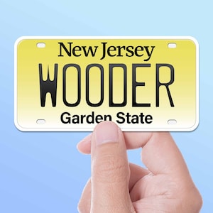 Wooder NJ Sticker - Funny New Jersey Bumper Stickers - Cute South Jersey Decal for Hydroflask
