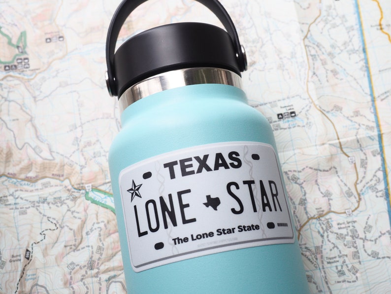 Adesivo Per Auto JDM - Bandiera Del Texas Lone Star - 114x114 Mm - Resistente UV E Autolavaggio