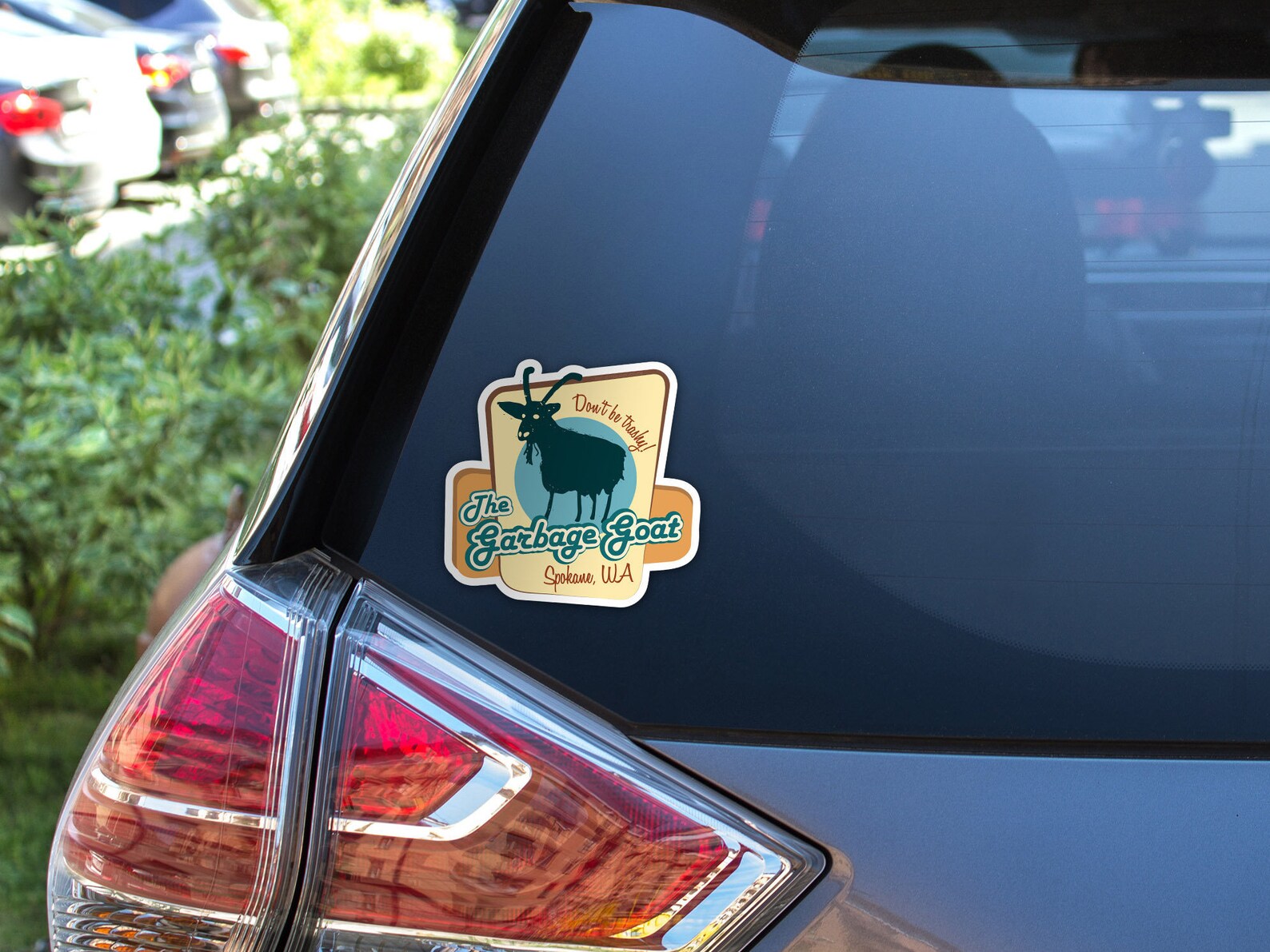Garbage Goat Spokane Sticker Spokane WA Bumper Stickers Etsy
