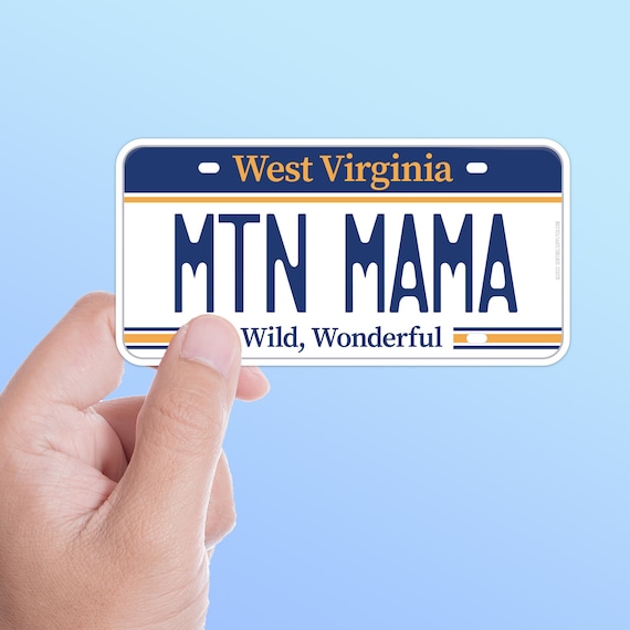 Mountain Mama West Virginia Nummernschild Aufkleber, WV Autoaufkleber für  Auto, Landstraßen Aufkleber für Hydroflask & Laptop, John Denver Zitat -  .de