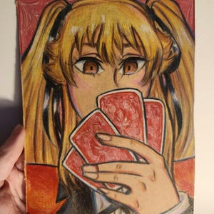 Arte em Papelão Reciclado: Kakegurui Mary Saotome