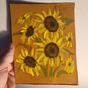 Arte em Papelão Reciclado: Pintura de Girassóis