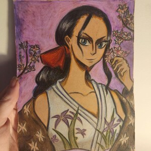 Arte em Papelão Reciclado: One Piece Nico Robin
