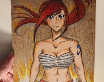 Upcycled Cardboard Art: Fairy Tail Erza