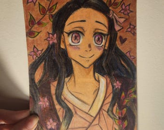 Upcycled Cardboard Art of Demon Slayer- Nezuko Kamado