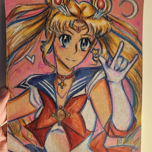 Arte em Papelão Reciclado de Sailor Moon