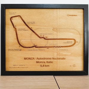Monza wooden and framed racetrack