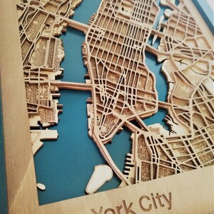 New York City carte 3d design
