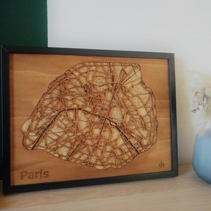 Paris carte 3d design